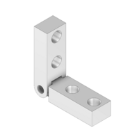 MODULAR SOLUTIONS ALUMINUM HINGE&lt;br&gt;MITER CONNECTOR - ELBOW  MITER NO DRILLING